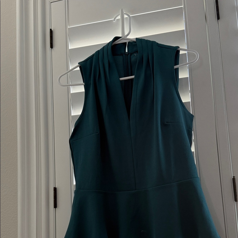 Ann Taylor  Teal peplum shirt